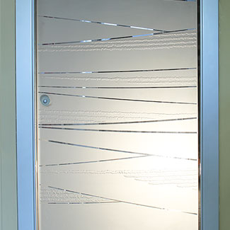 Porta in cristallo - Showroom Fratelli Tugnoli